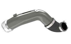 Ford F-350 Charge Pipe Kit - K&N Engineering - Mandrel-bent Aluminum - Gunmetal Gray - `17-`21
